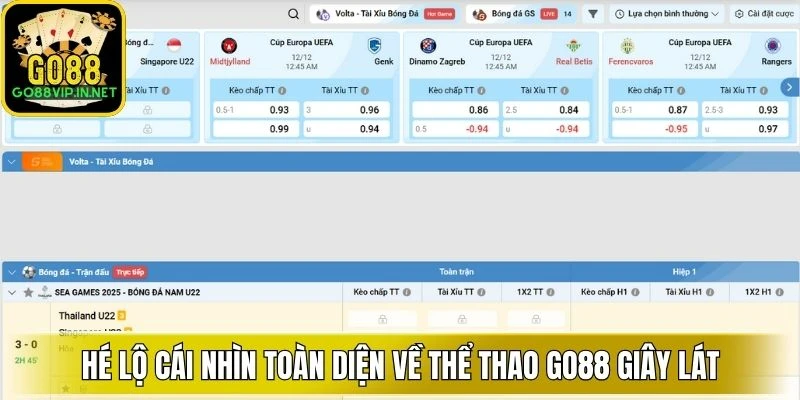 he lo cai nhin toan dien ve the thao go88 giay lat